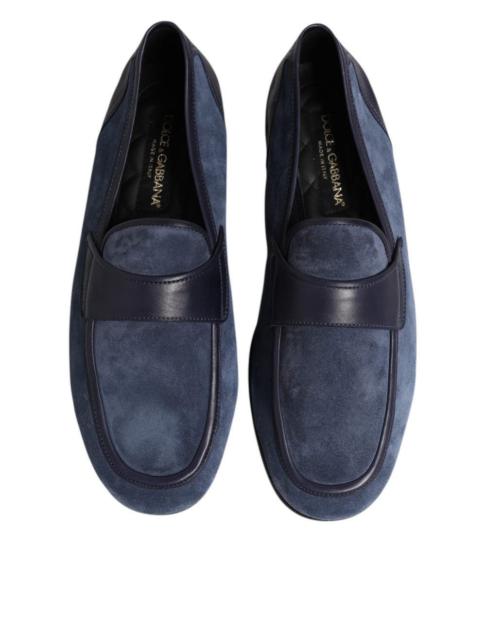 Dolce & Gabbana Calfskin Leather Loafers in Blue
