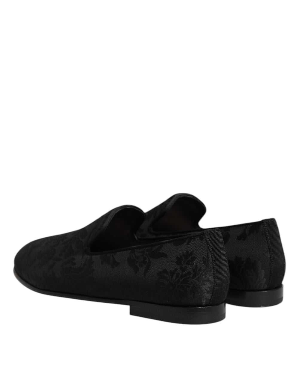 Dolce & Gabbana Floral Brocade Loafers in Black