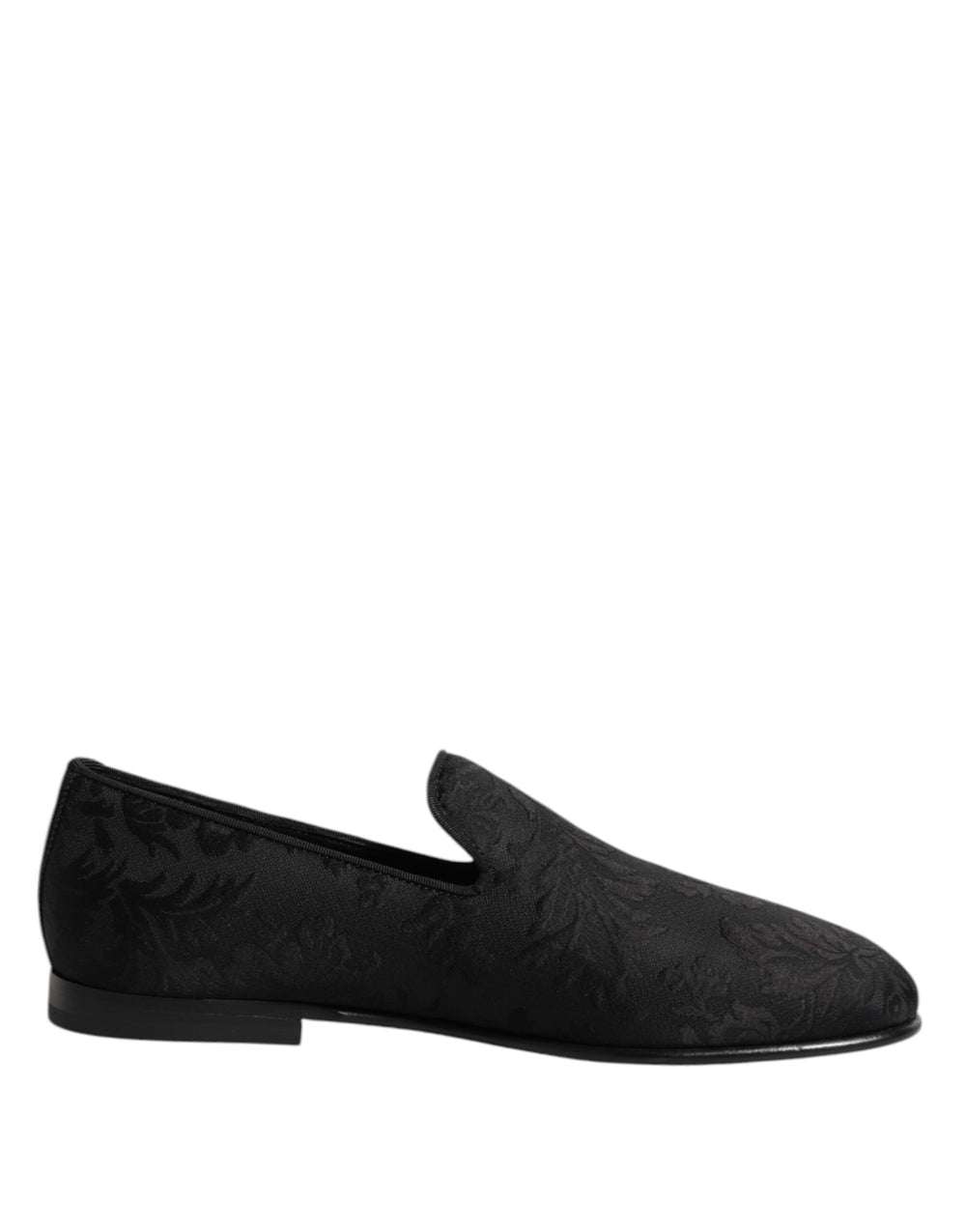 Dolce & Gabbana Floral Brocade Loafers in Black