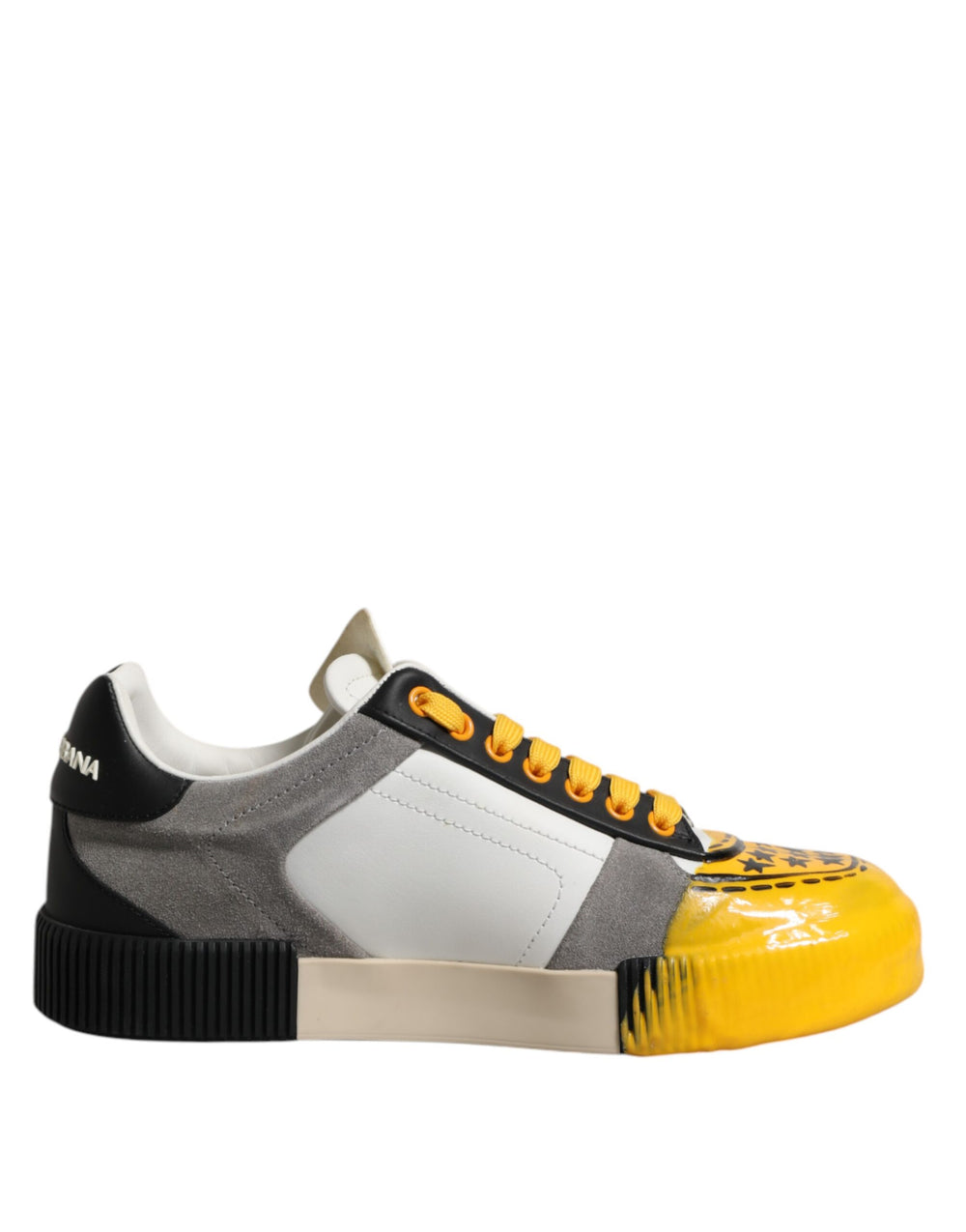 Dolce & Gabbana Calfskin Leather MIAMI Low Top Sneakers in Multicolor