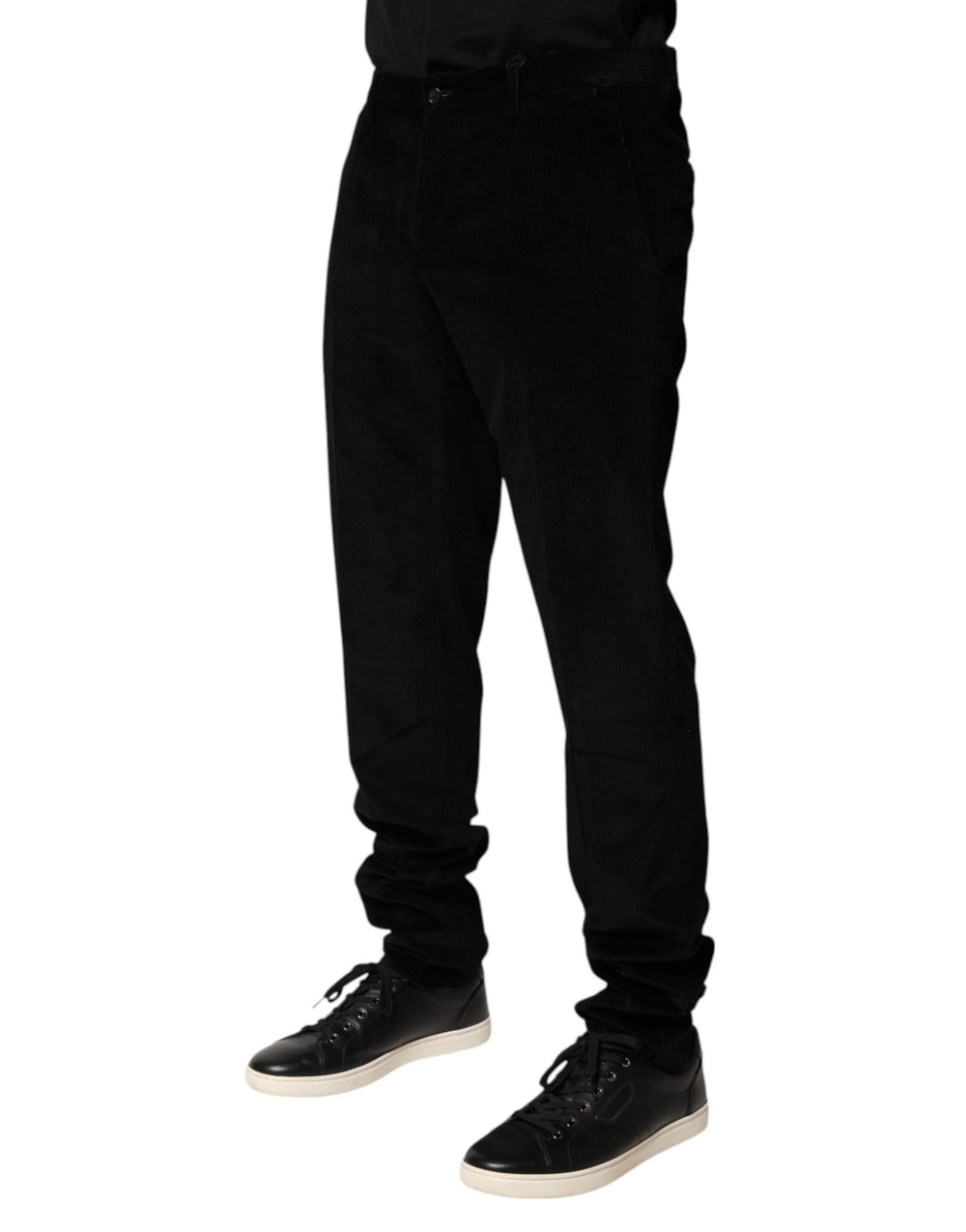 Dolce & Gabbana Cotton Dress Trousers in Black