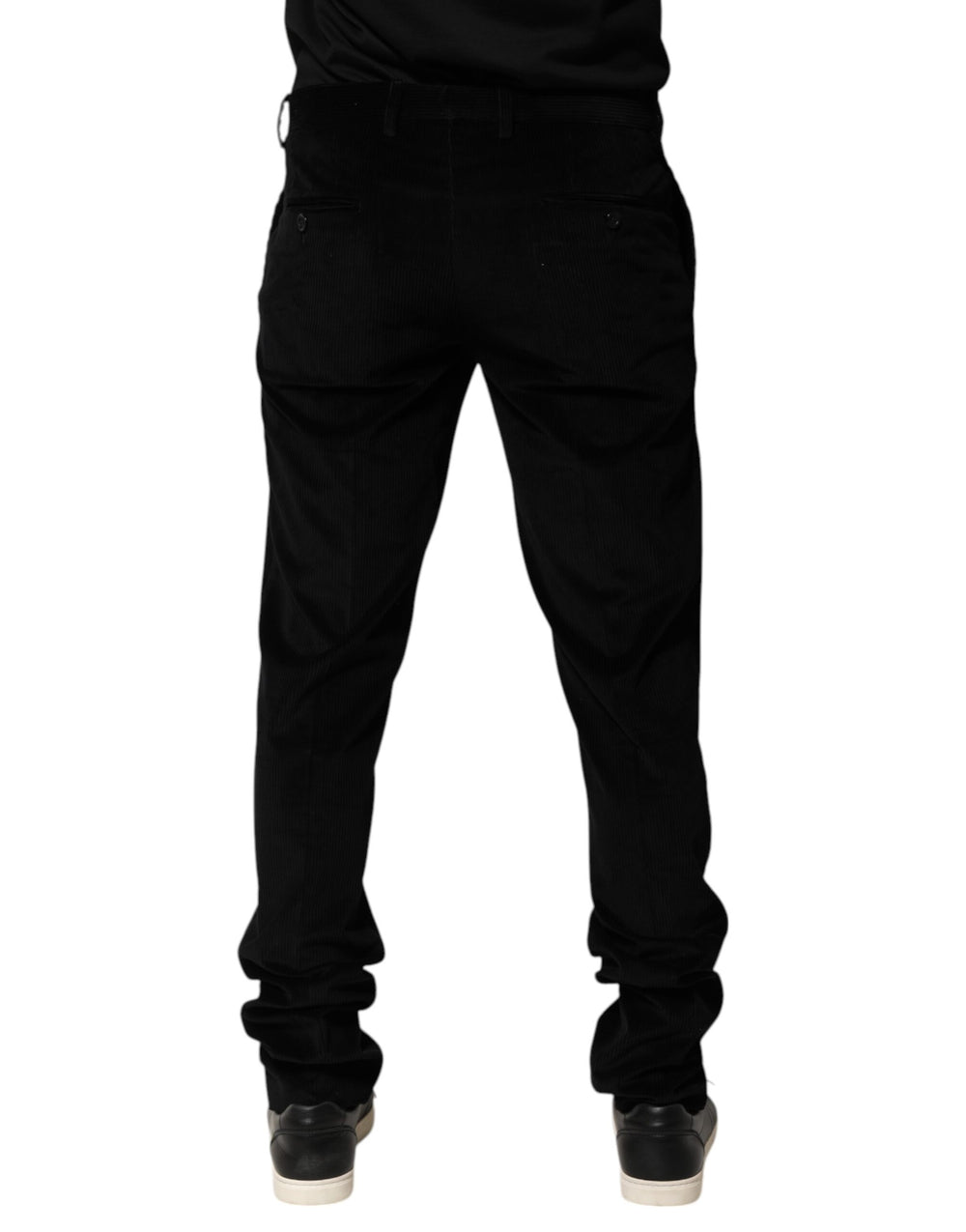 Dolce & Gabbana Cotton Dress Trousers in Black