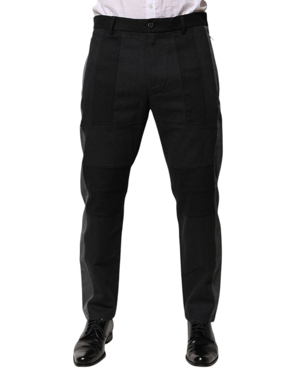Dolce & Gabbana Παντελόνι Tapered σε Μαύρο και Γκρι