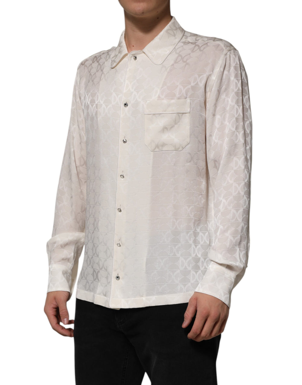 Dolce & Gabbana Silk Shirt in White