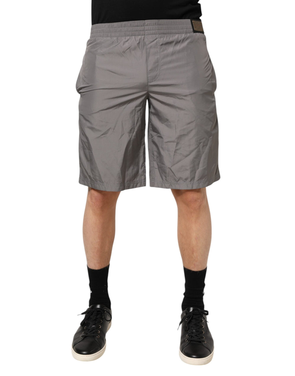 Dolce & Gabbana Nylon Swim Shorts in Light Gray