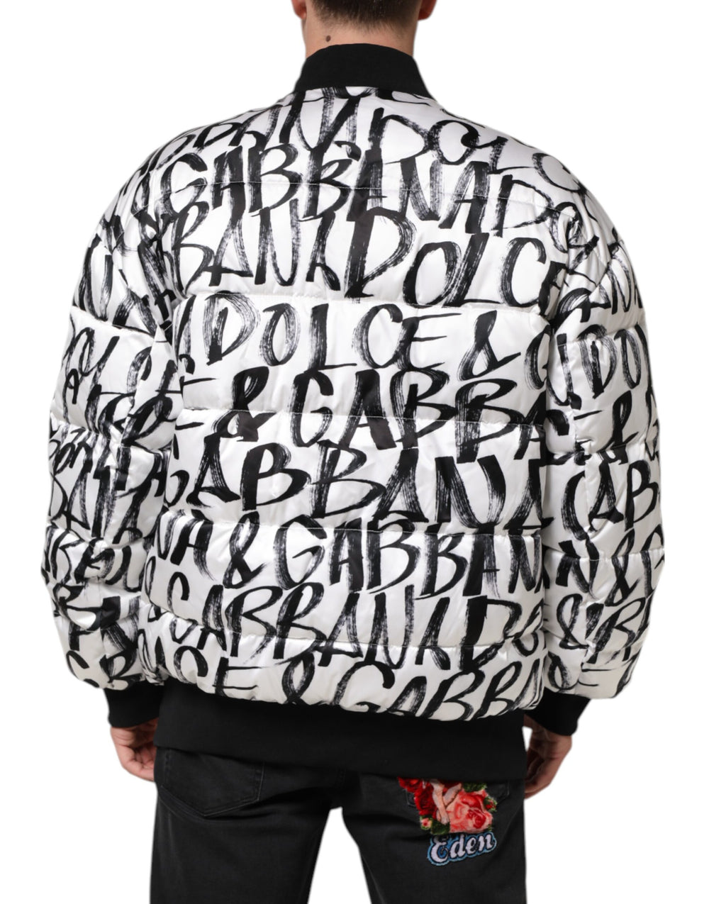 Dolce & Gabbana Βαμβακερό Bomber Jacket σε Λευκό