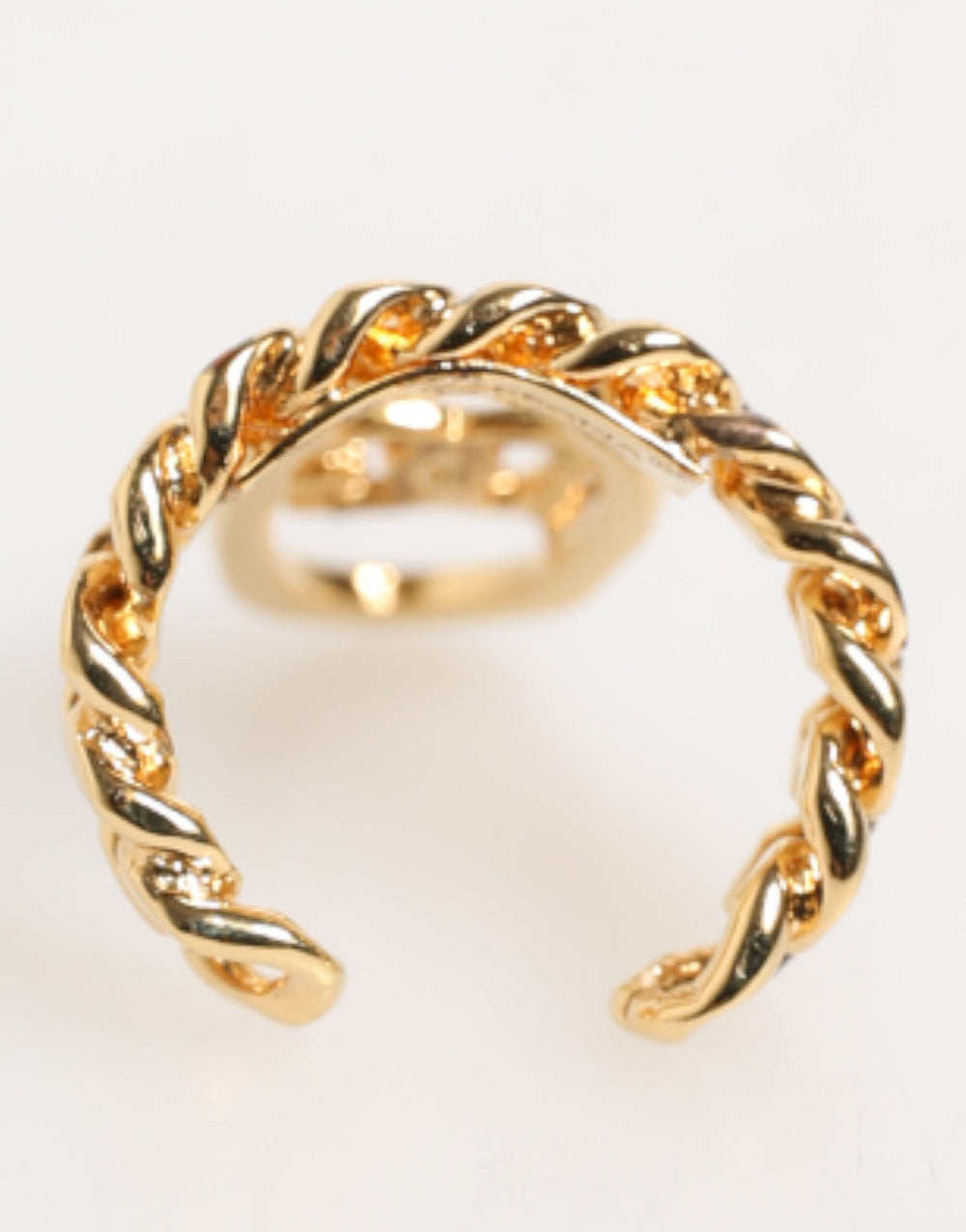 Dolce & Gabbana Brass Chain Ring in Gold
