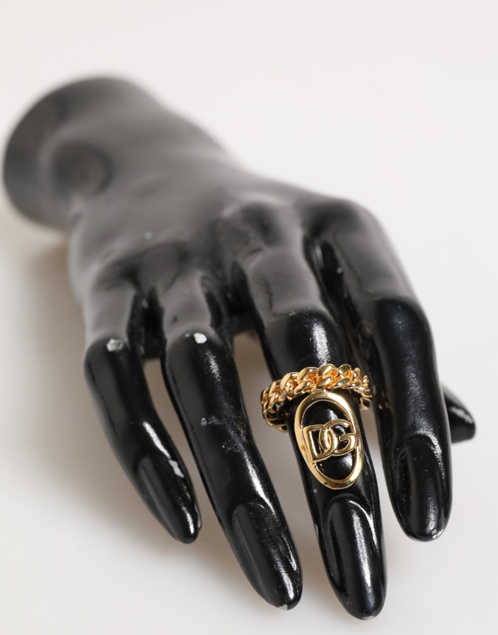 Dolce & Gabbana Brass Chain Ring in Gold