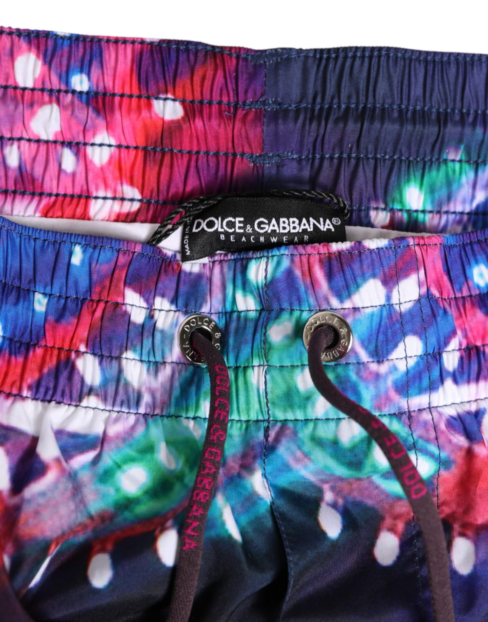 Dolce & Gabbana Multicolor Neon Print Swim Shorts