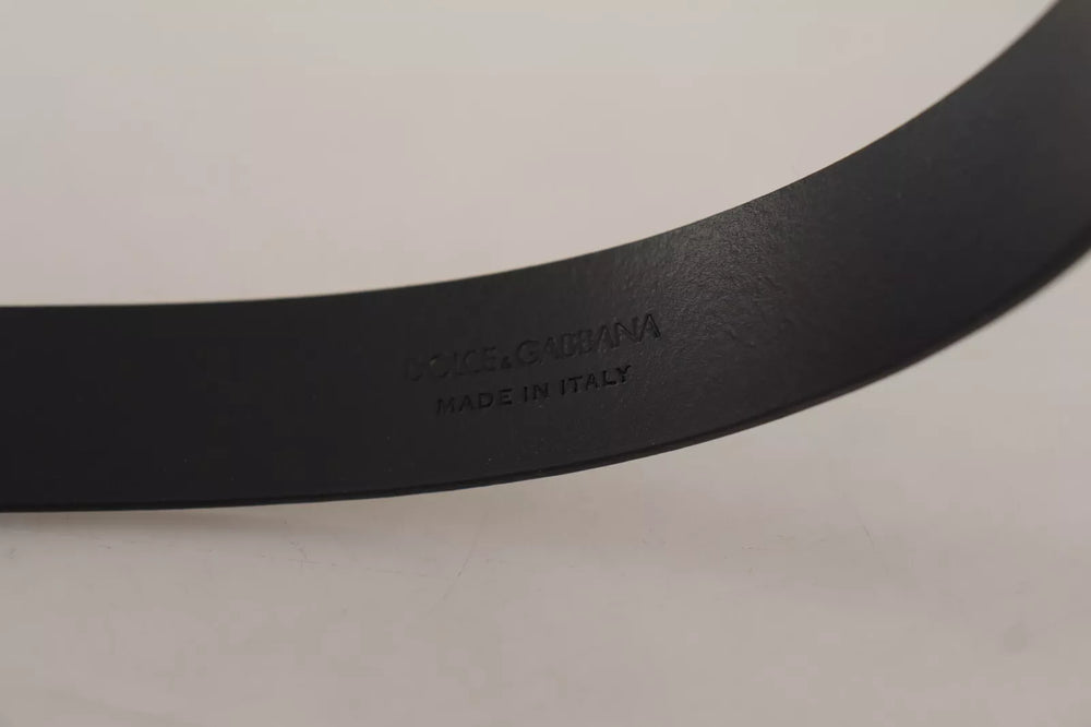 Calf Leather Silver Tone Black Metal Buckle Belt mens luxury fashion - Mens Edit