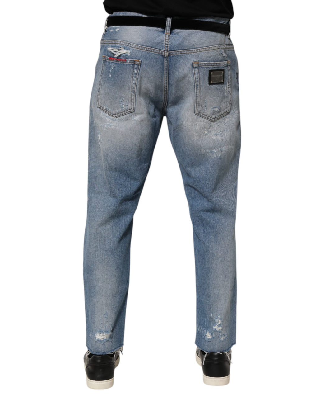Dolce & Gabbana Distressed Denim Jeans in Blue