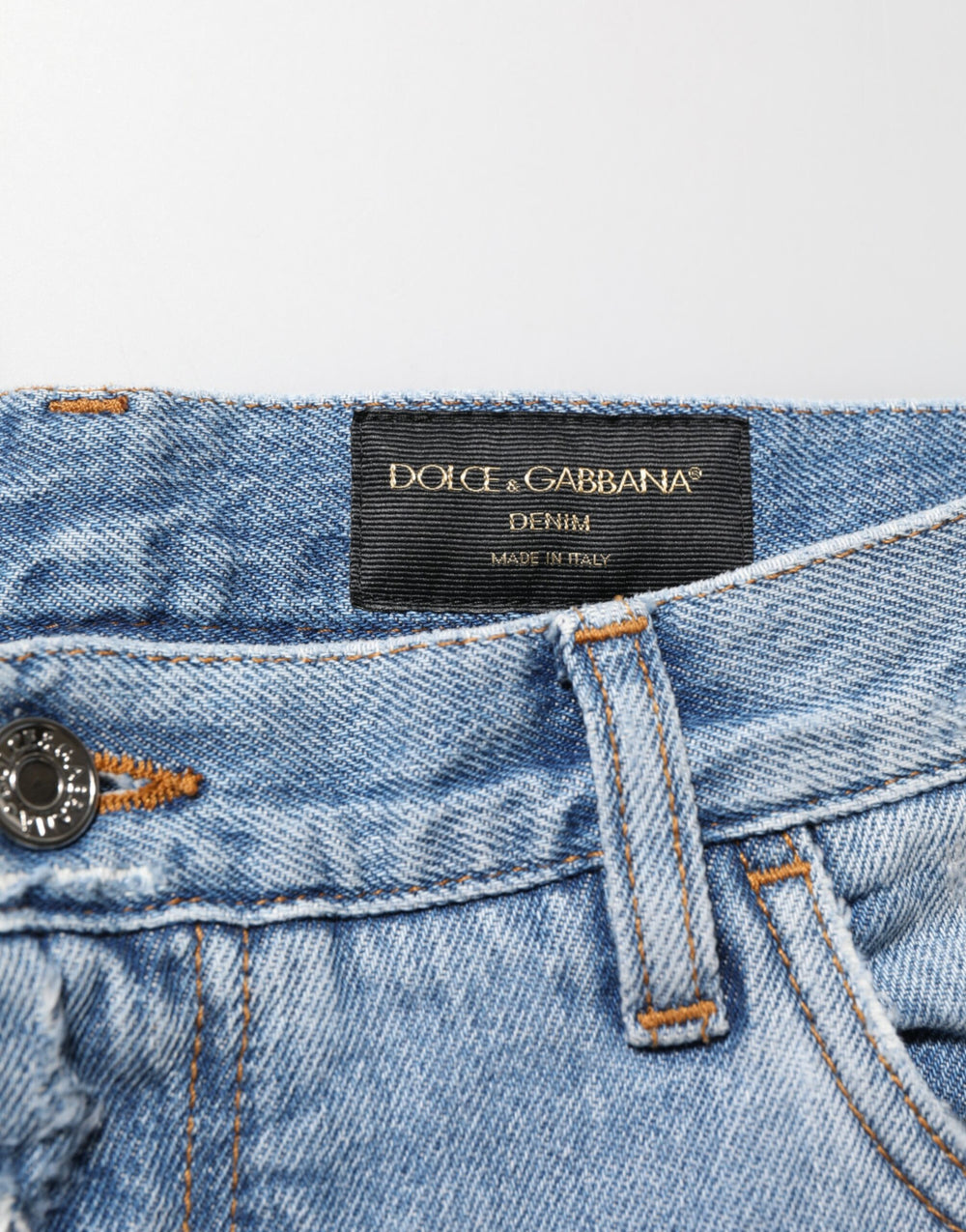 Dolce & Gabbana Distressed Denim Jeans in Blue