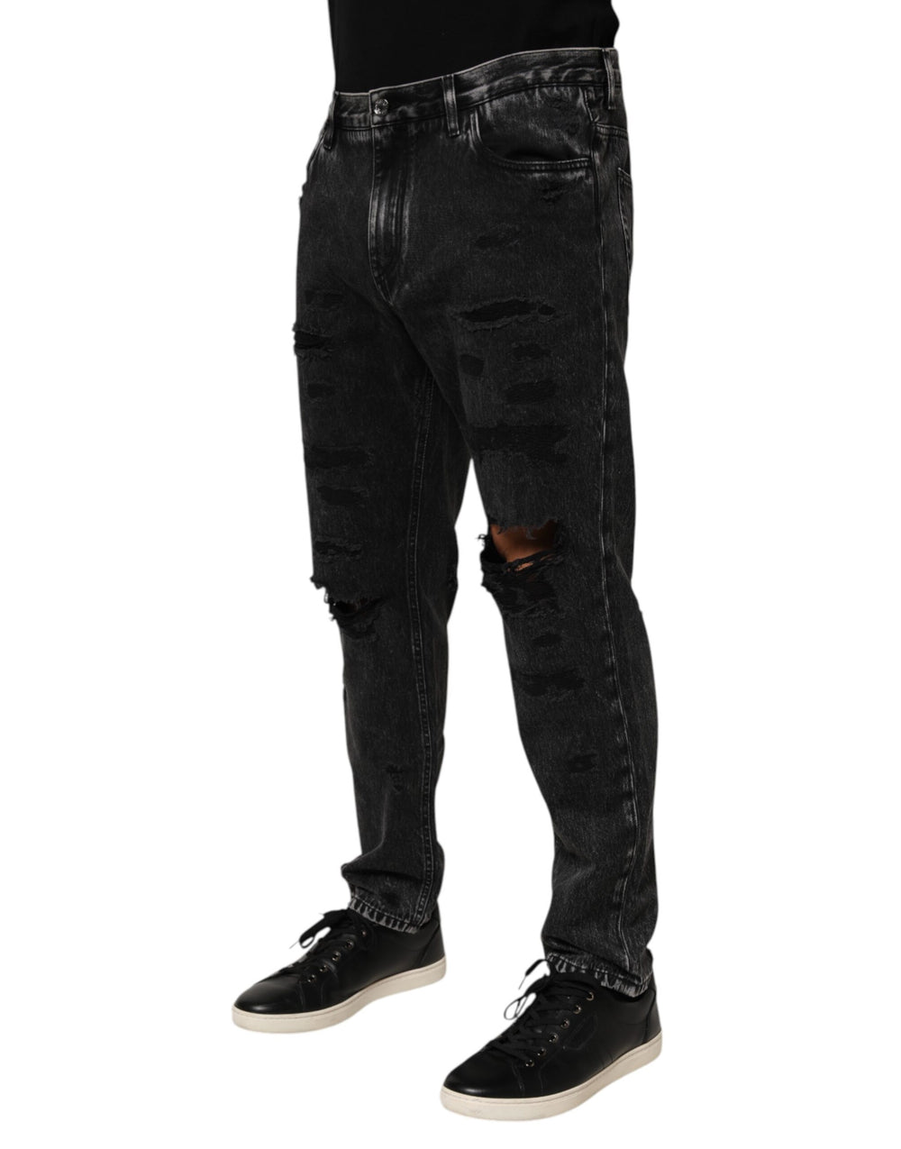 Dolce & Gabbana Cotton Denim Jeans in Black
