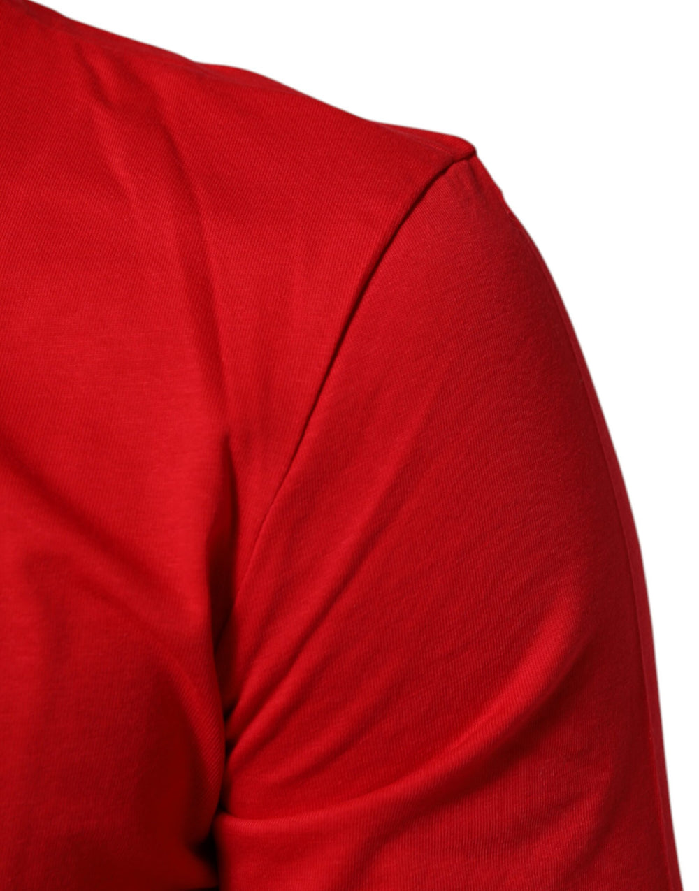 Dolce & Gabbana 100% Cotton Crew Neck T-shirt in Red