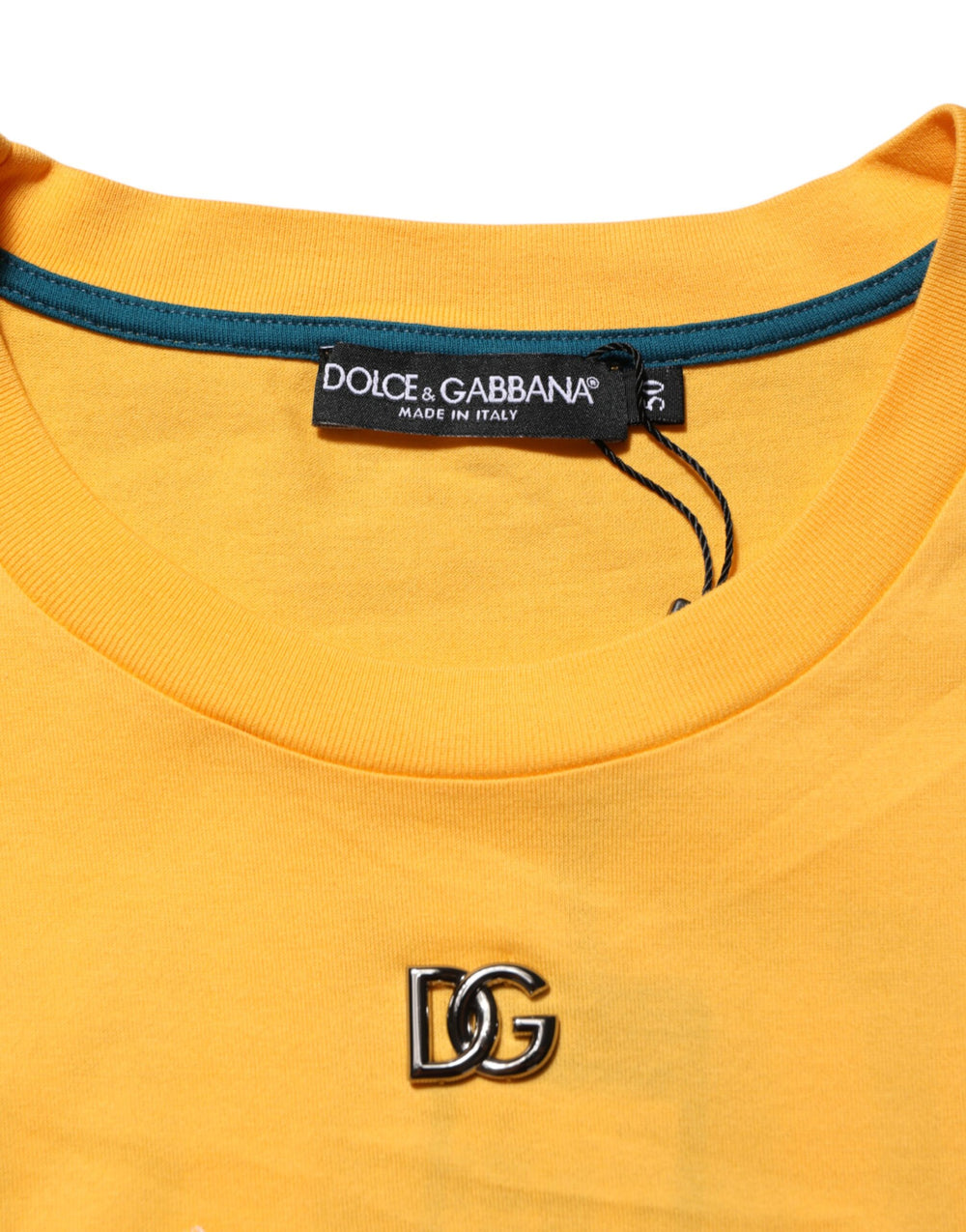 Dolce & Gabbana Secret Garden Floral Cotton T-Shirt in Yellow