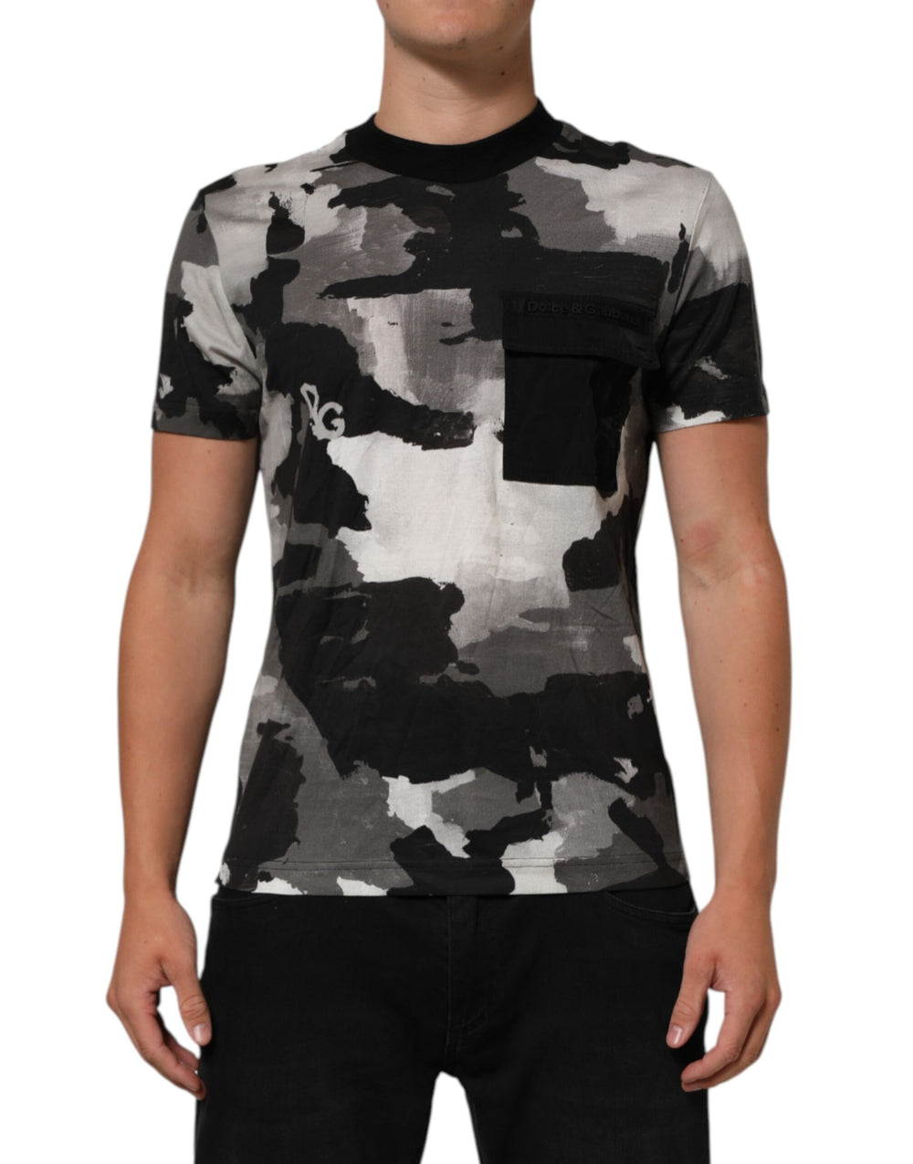 Dolce & Gabbana Cotton T-shirt in Multicolor Camouflage