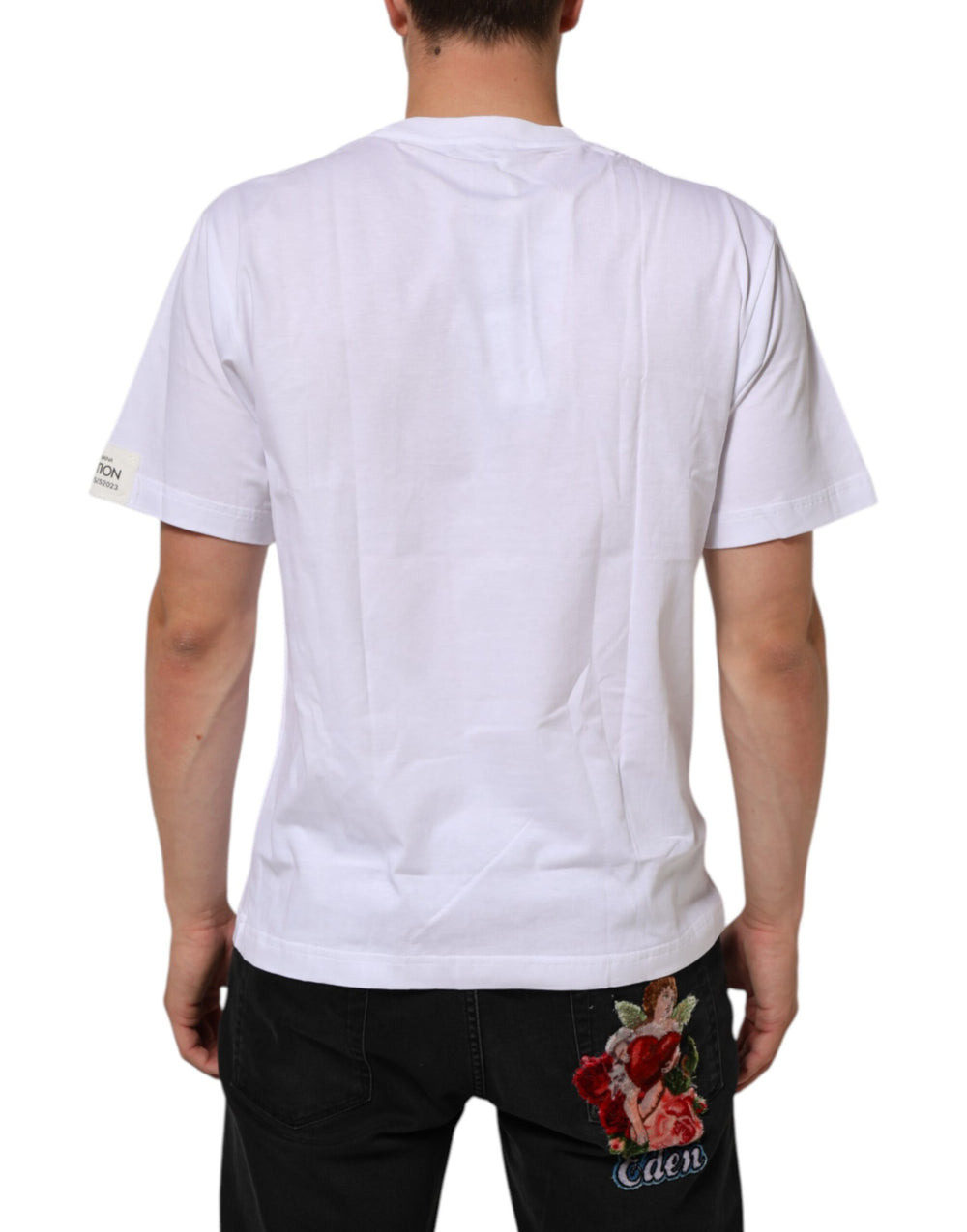 Dolce & Gabbana Graphic Print Cotton T-shirt in White