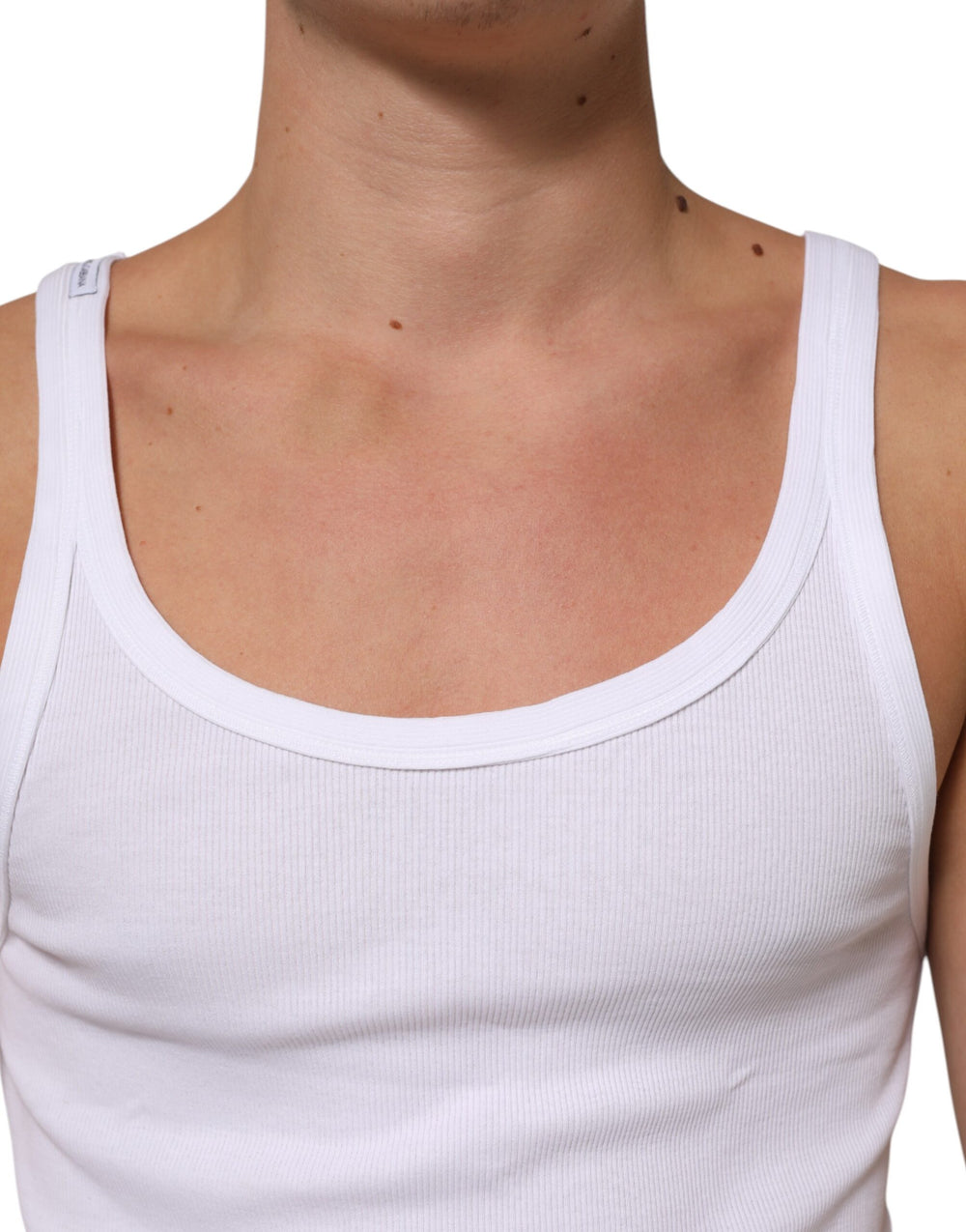 Dolce & Gabbana 100% Cotton Tank Top in White