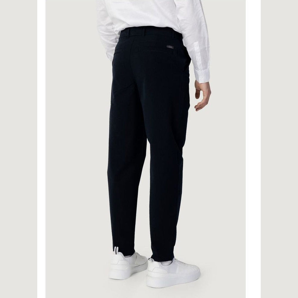 Armani Exchange Cotton Casual Trousers in Blue