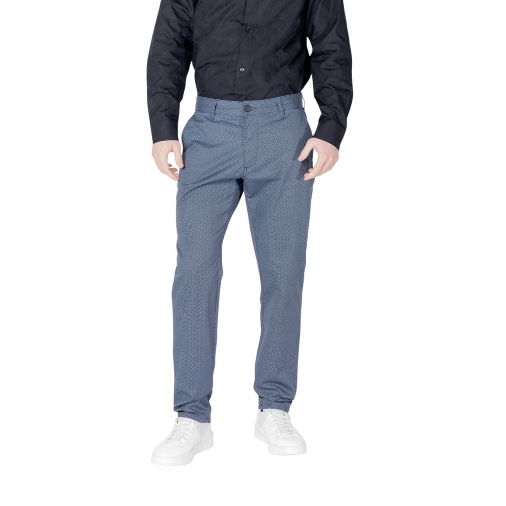 Armani Exchange Cotton Skinny Pants in Blue