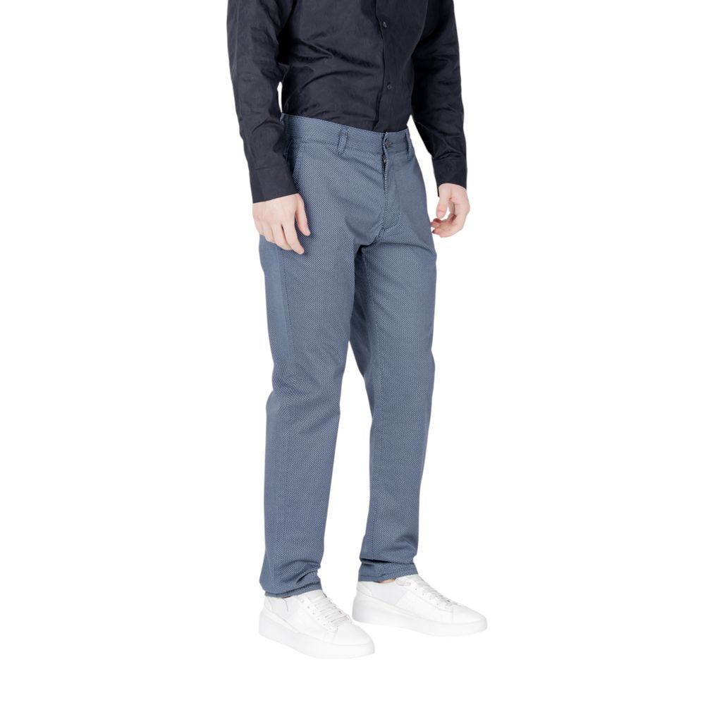 Armani Exchange Cotton Skinny Pants in Blue