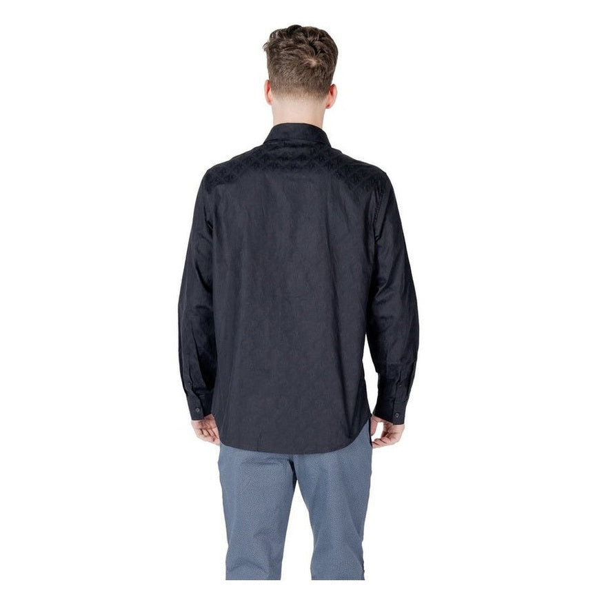 Armani Exchange Cotton Easy-Care Shirt in Blue