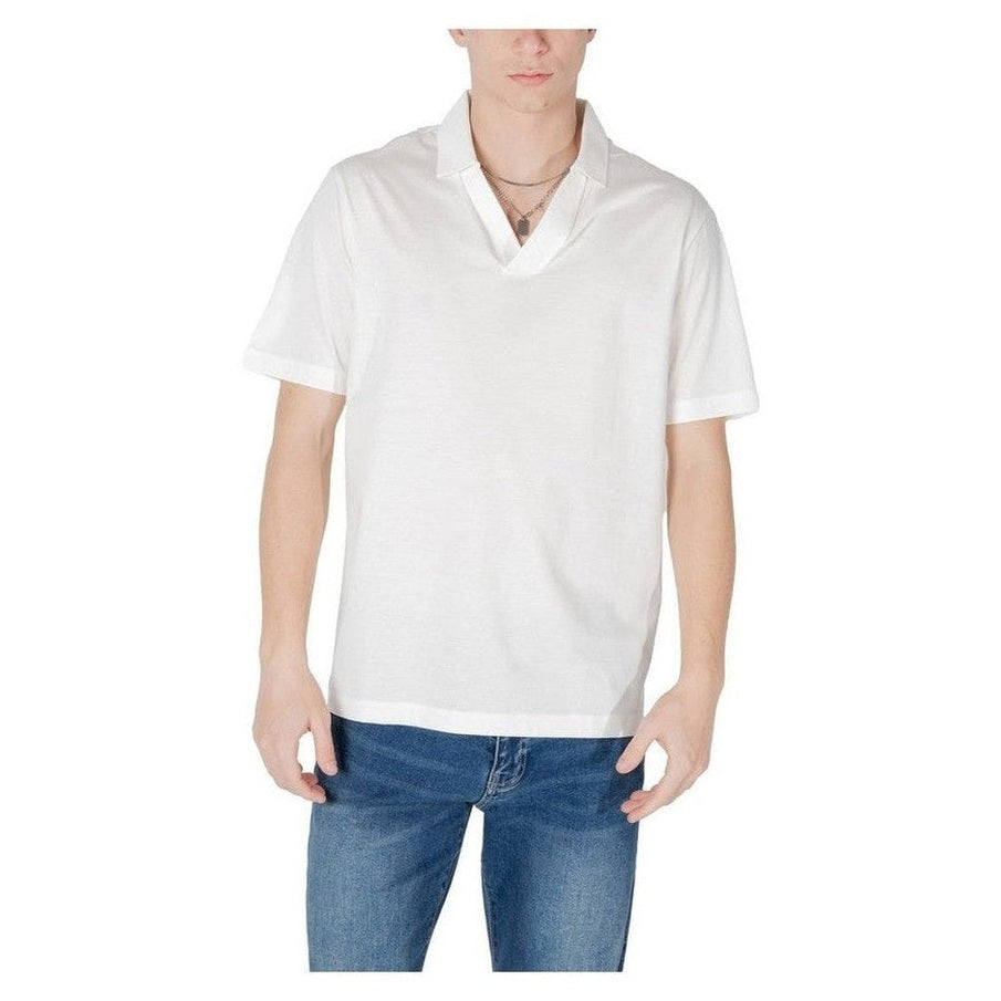 Armani Exchange White Cotton Men's Polo Shirt - Designer | Mens Edit