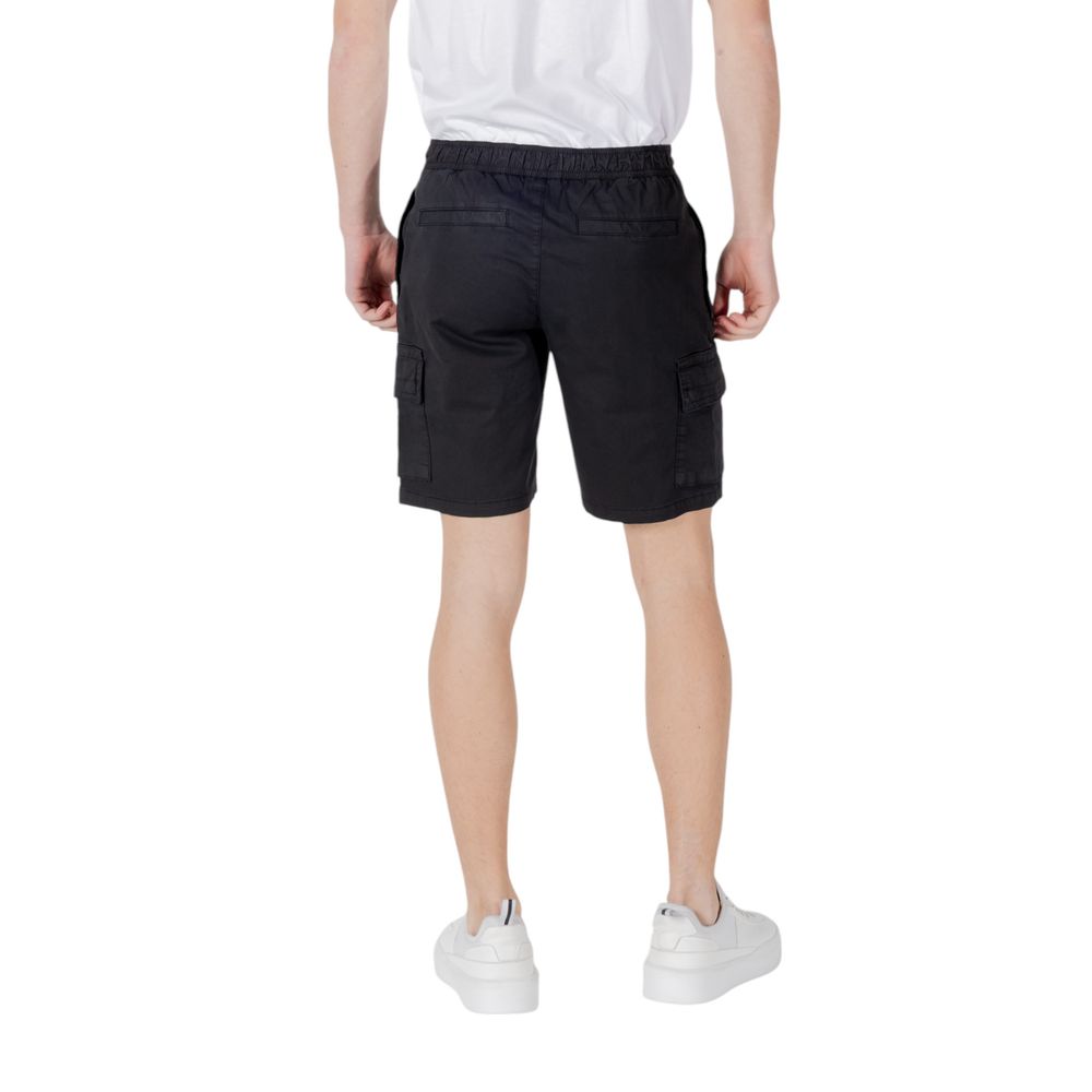 Hugo Boss Cotton Bermuda Shorts in Black