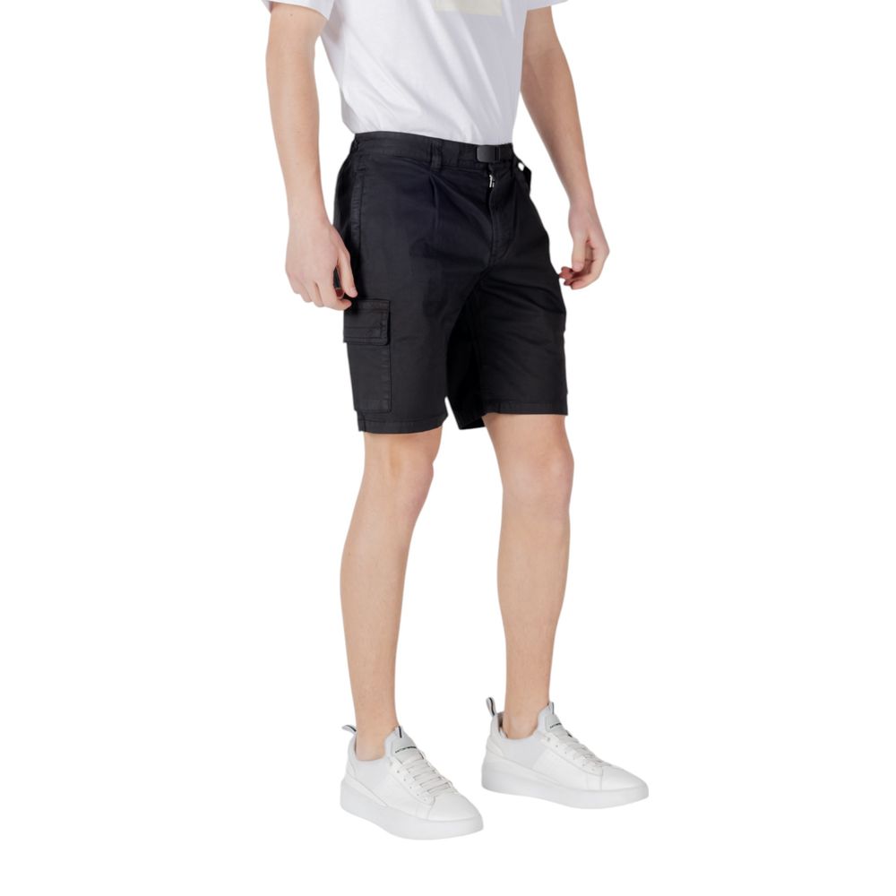 Hugo Boss Cotton Bermuda Shorts in Black