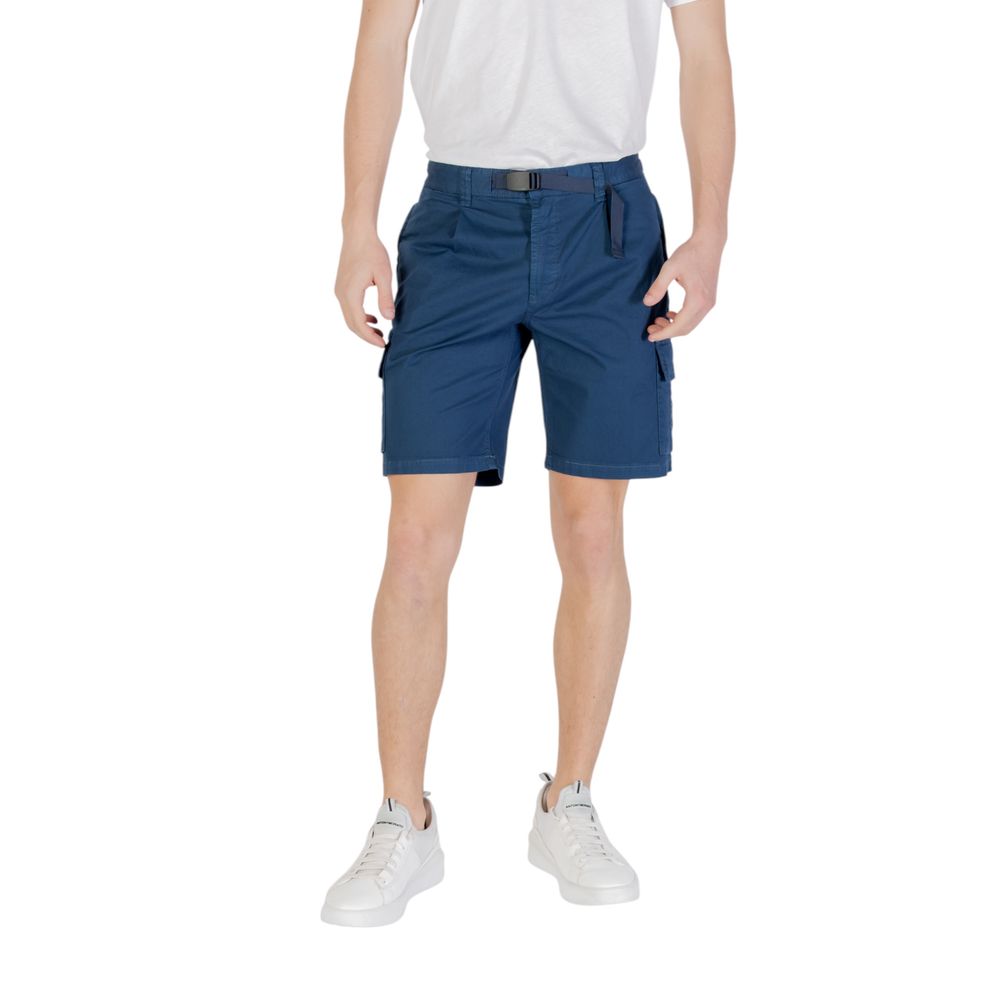 Blue Cotton Bermuda Shorts mens luxury fashion - Mens Edit