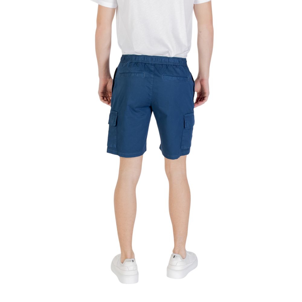 Hugo Boss Cotton Bermuda Shorts in Blue