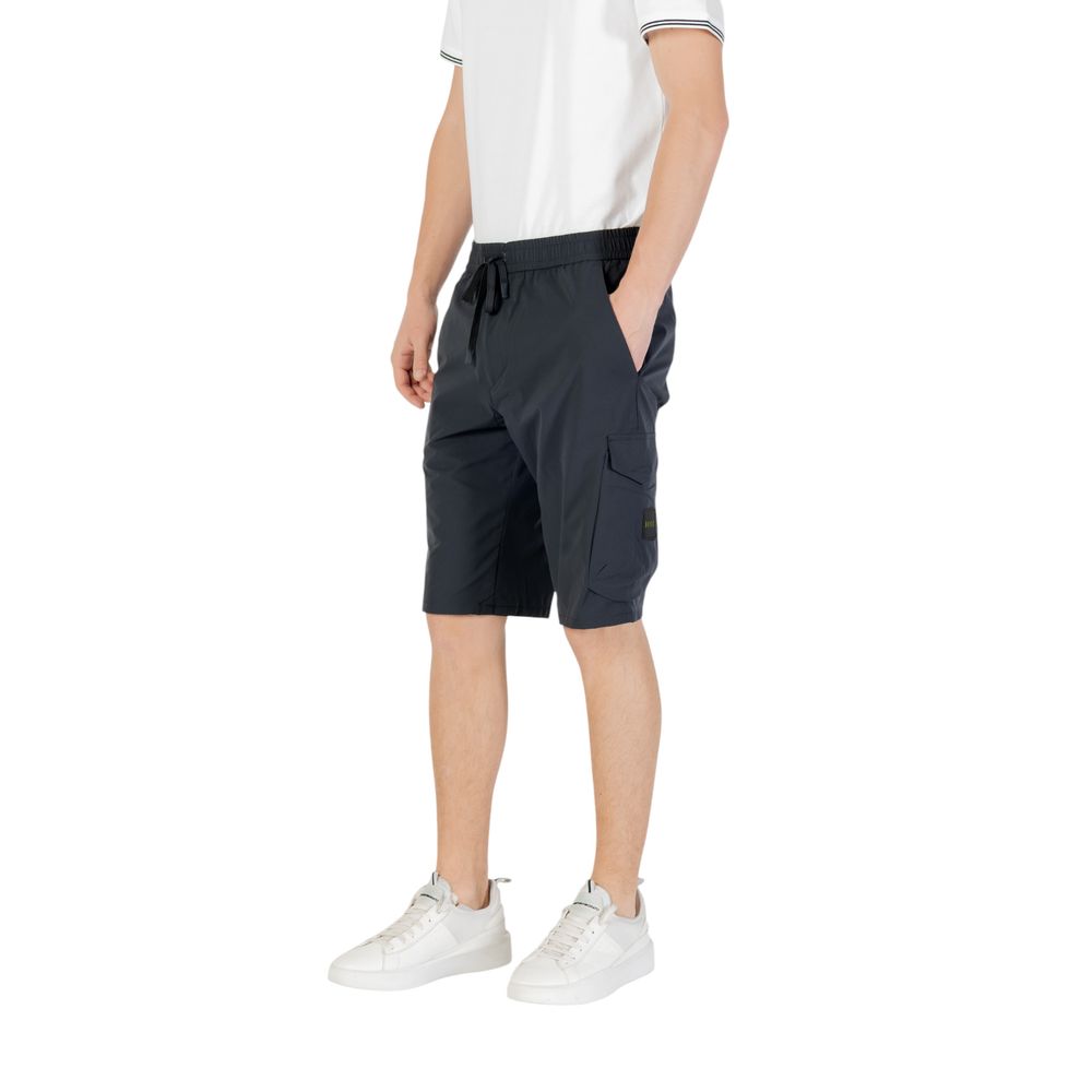 Hugo Boss Polyester Bermuda Shorts in Blue