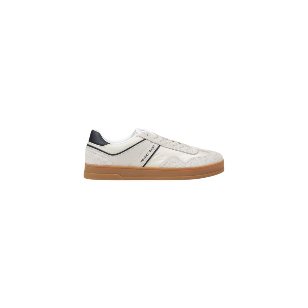 Cream Leather Low Top Sneakers mens luxury fashion - Mens Edit