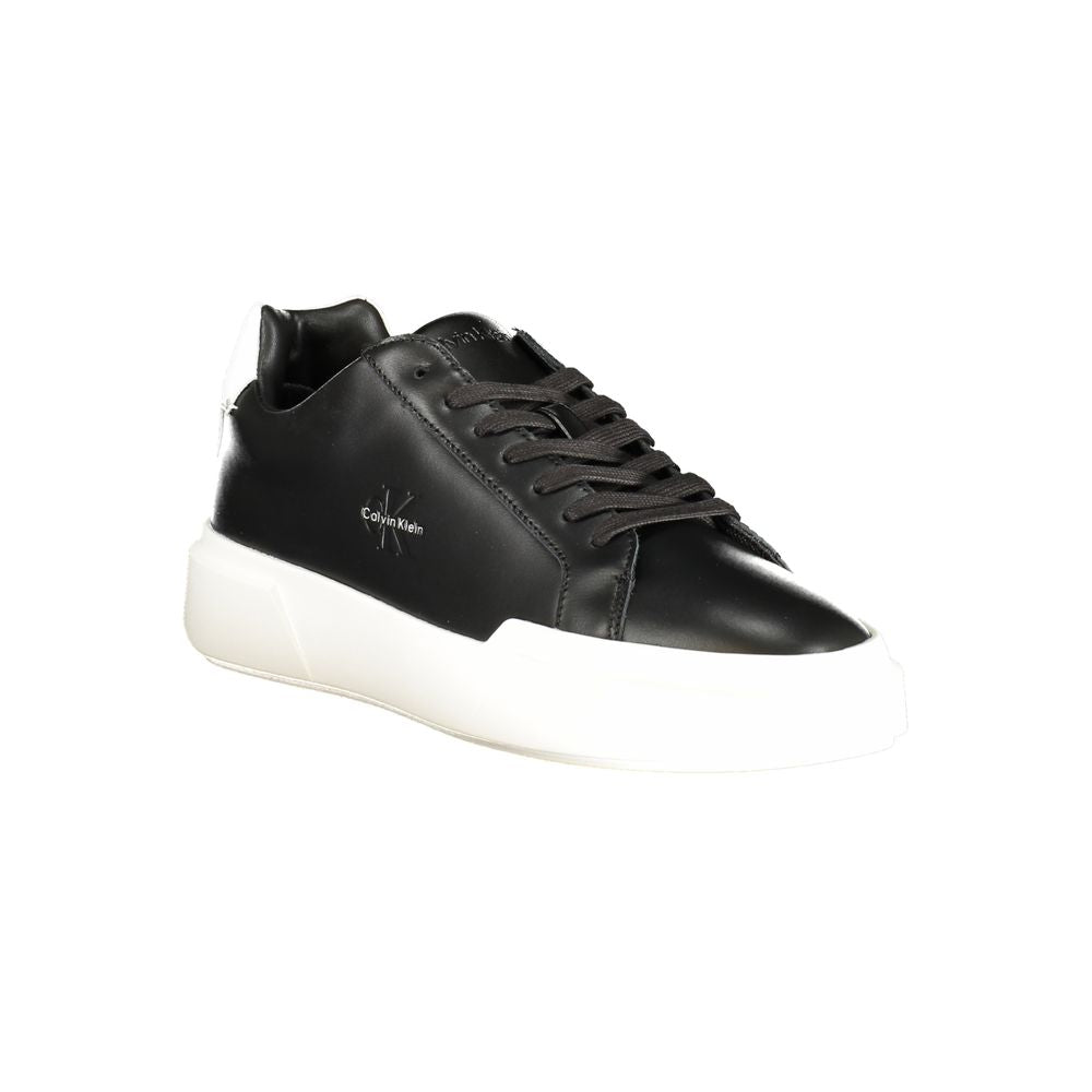 Calvin Klein Black Leather Sneaker