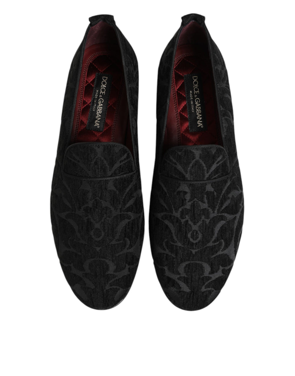 Dolce & Gabbana Brocade Loafers in Black