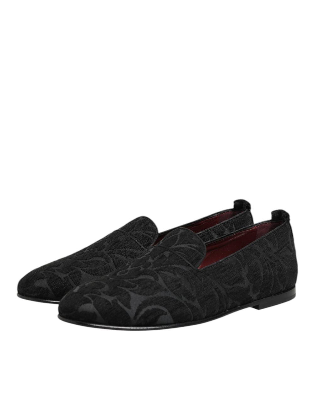 Dolce & Gabbana Brocade Loafers in Black