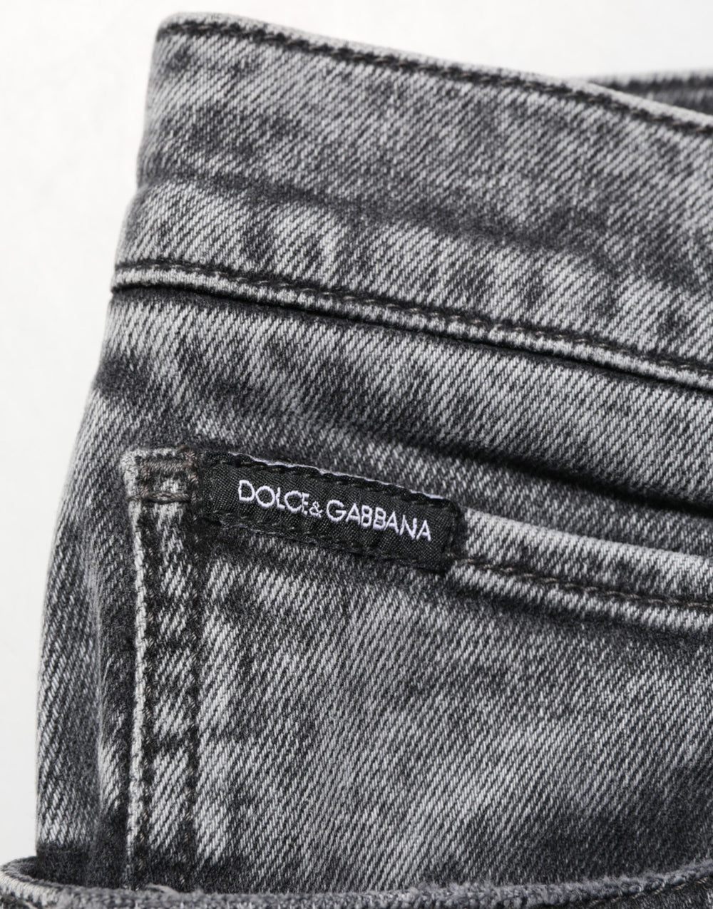 Dolce & Gabbana Slim Fit Denim Jeans in Gray