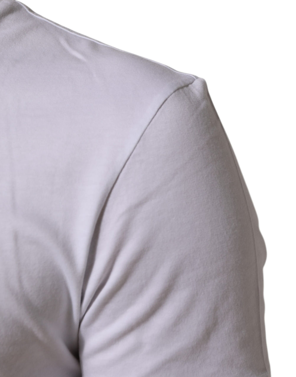 Dolce & Gabbana 100% Cotton Crew Neck T-shirt in White