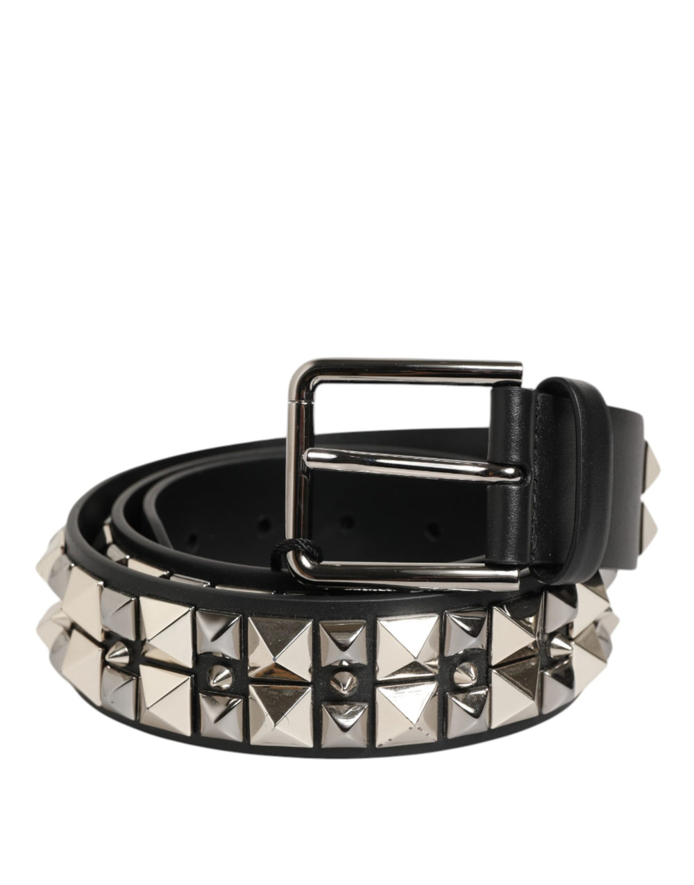 Dolce & Gabbana Calf Leather Belt in Black