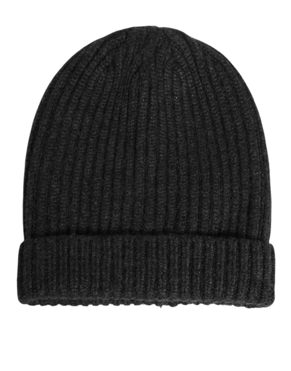 Dolce & Gabbana Cashmere Ribbed Beanie in Black