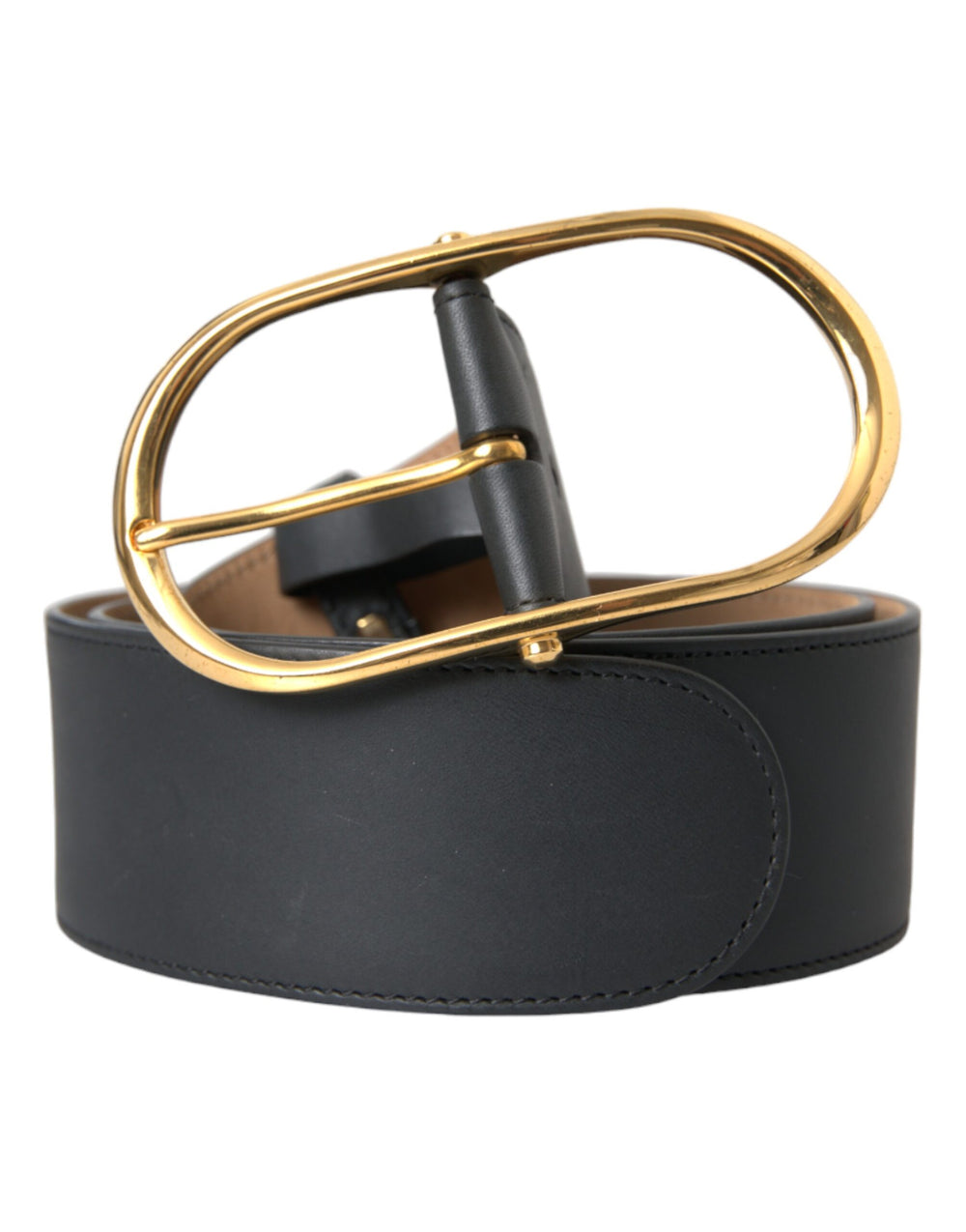 Dolce & Gabbana Calf Leather Belt in Black