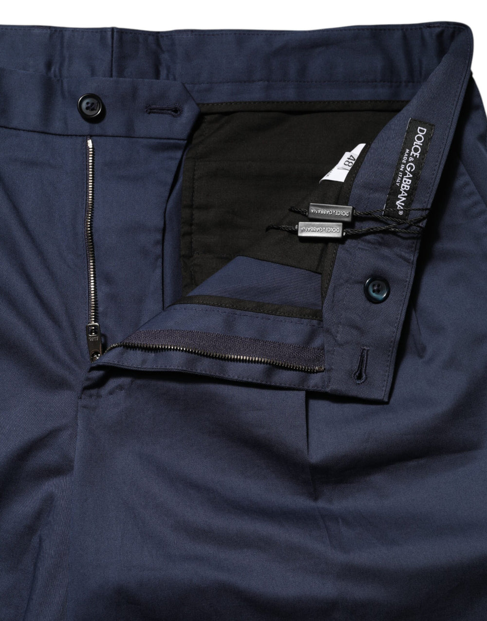 Dolce & Gabbana Cotton Stretch Bermuda Shorts in Blue