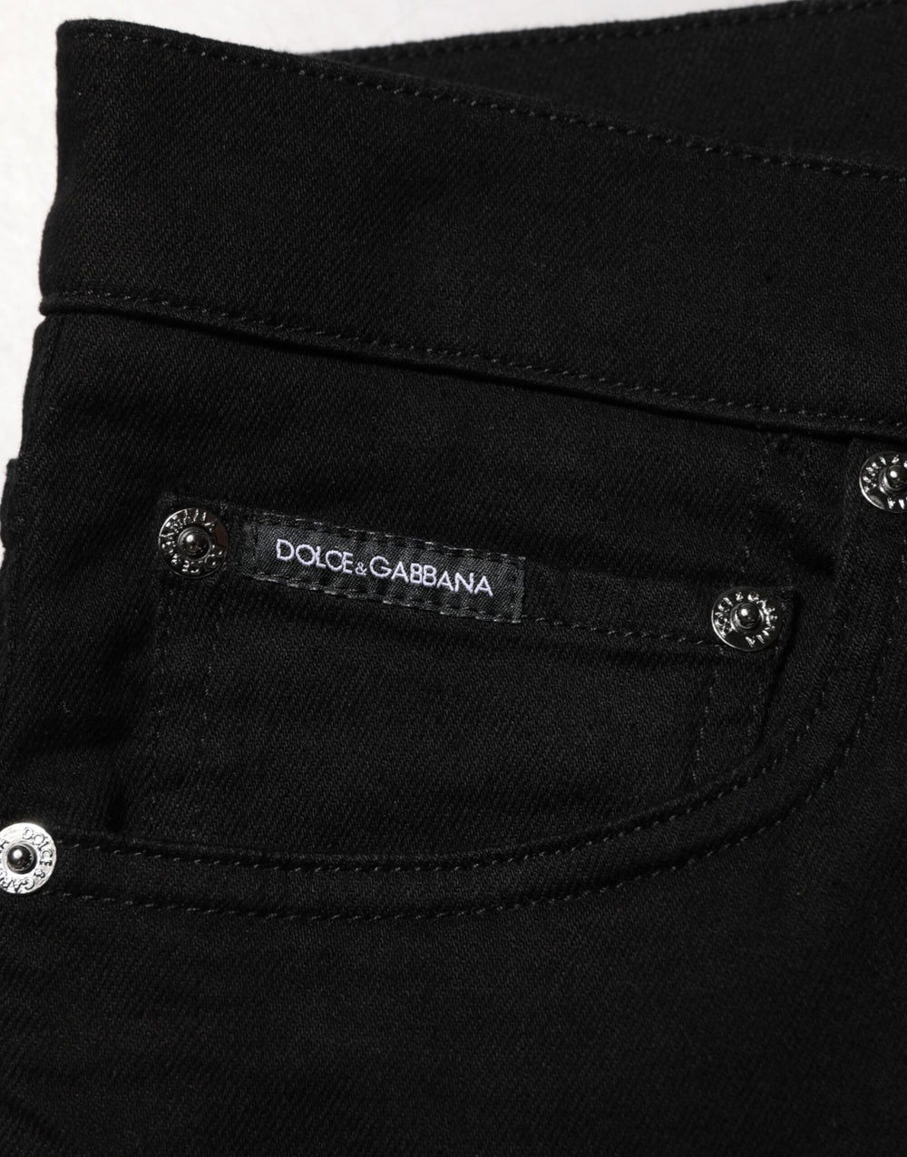 Dolce & Gabbana Slim Fit Jeans in Black