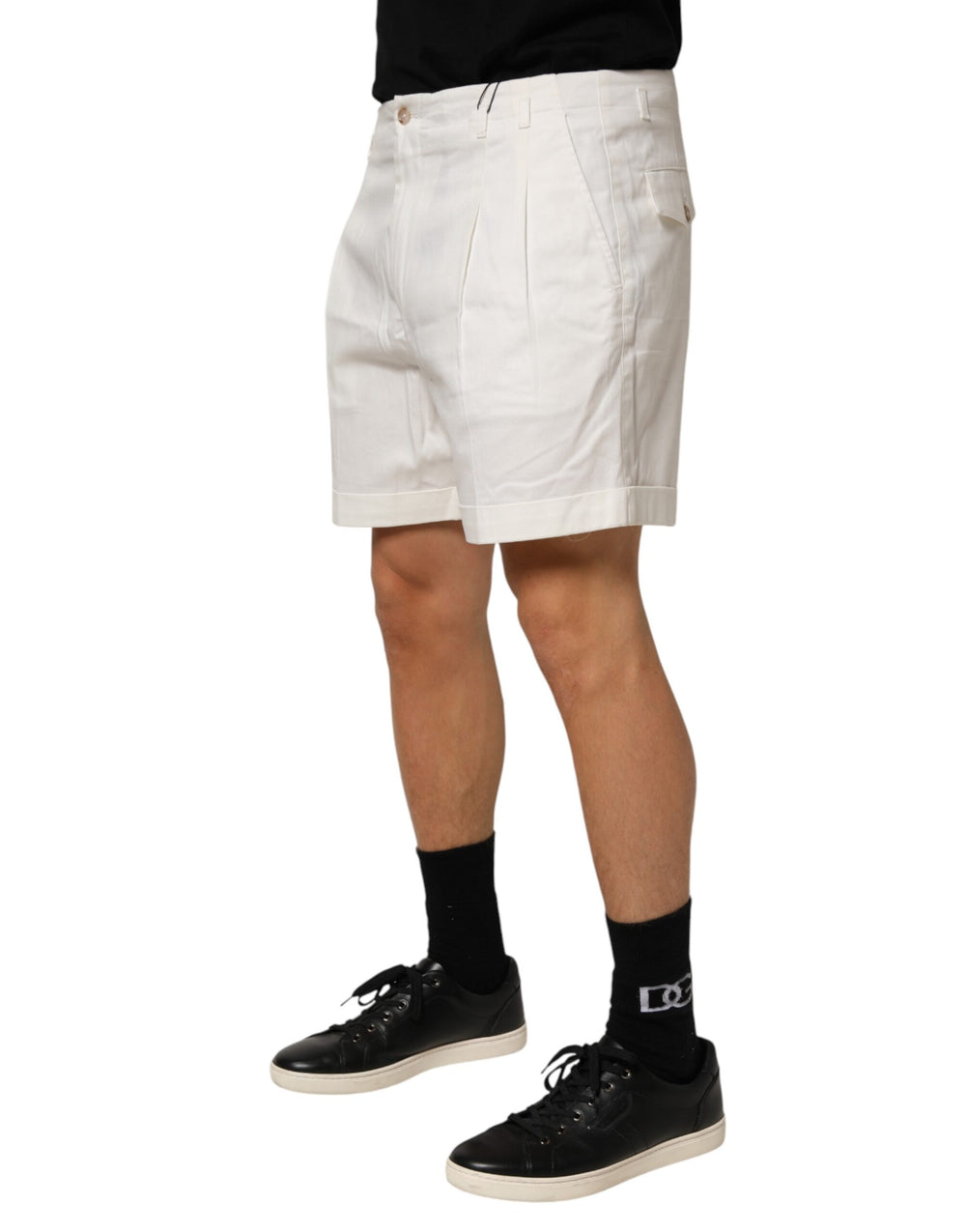 Dolce & Gabbana Cotton Bermuda Shorts in White