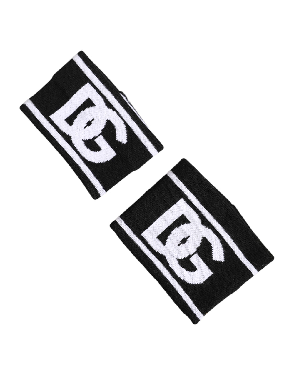 Dolce & Gabbana Cotton Wristband Set in Black and White