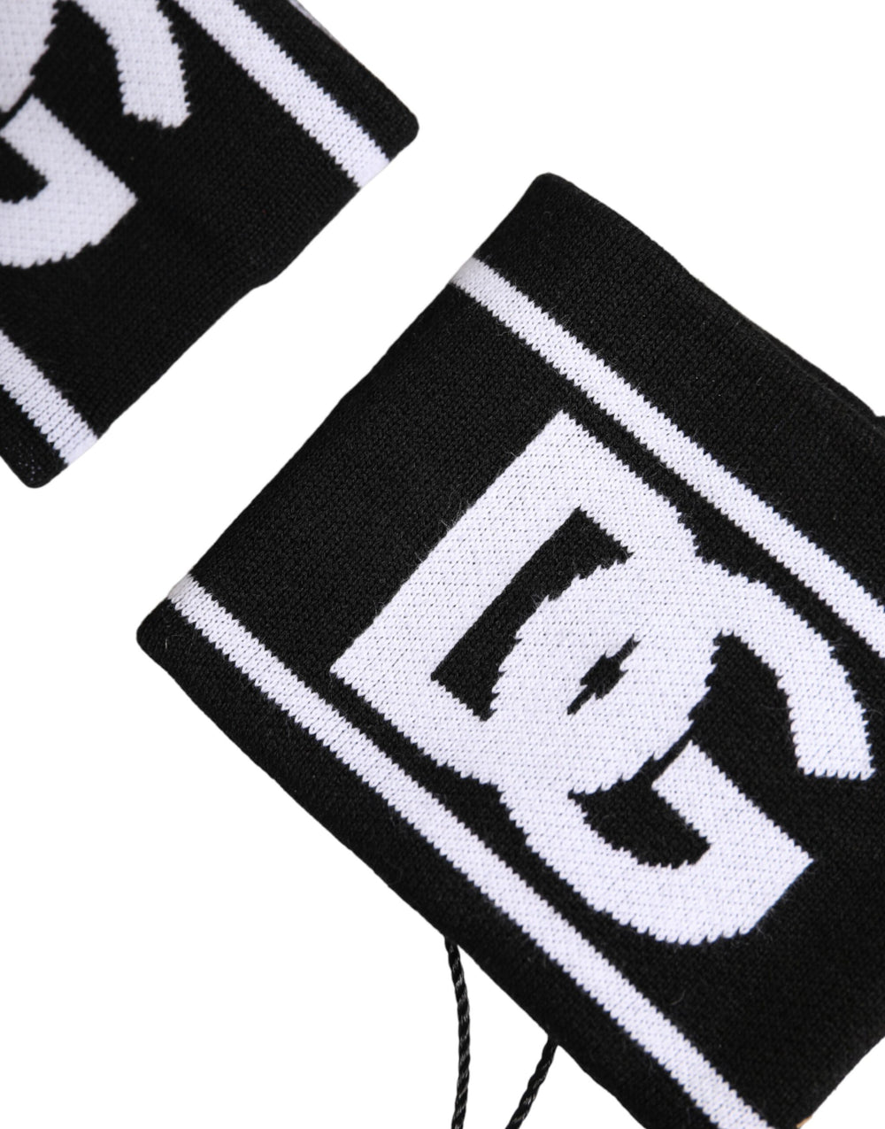 Dolce & Gabbana Cotton Wristband Set in Black and White
