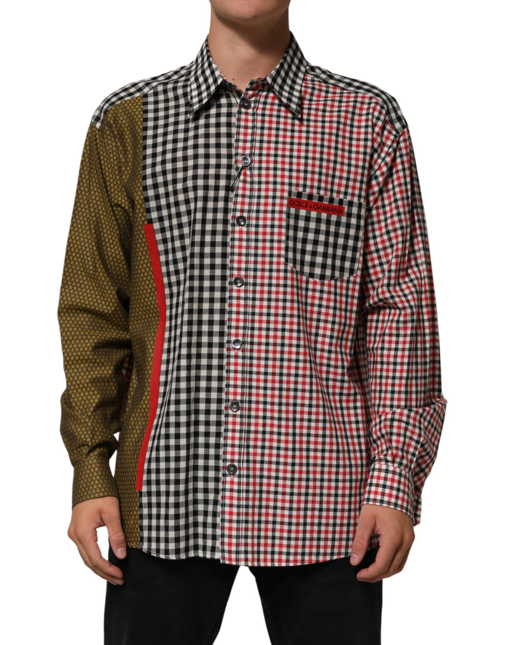 Multicolor Cotton Collared Checkered Shirt mens luxury fashion - Mens Edit
