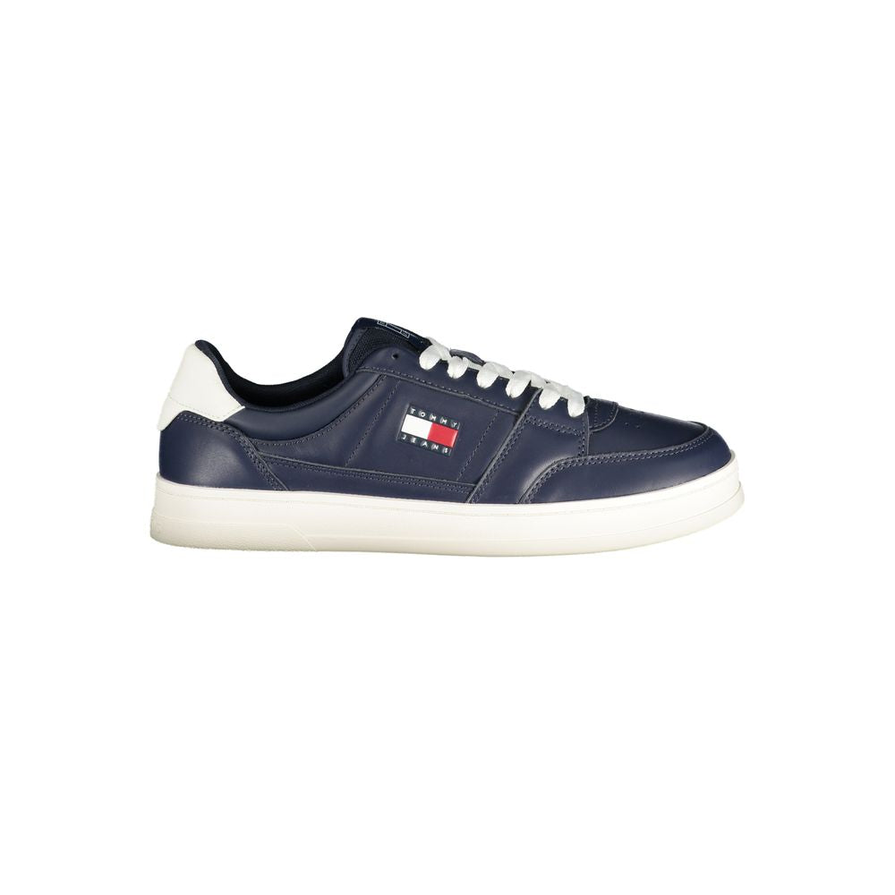 Blue Leather Men Sneaker mens luxury fashion - Mens Edit