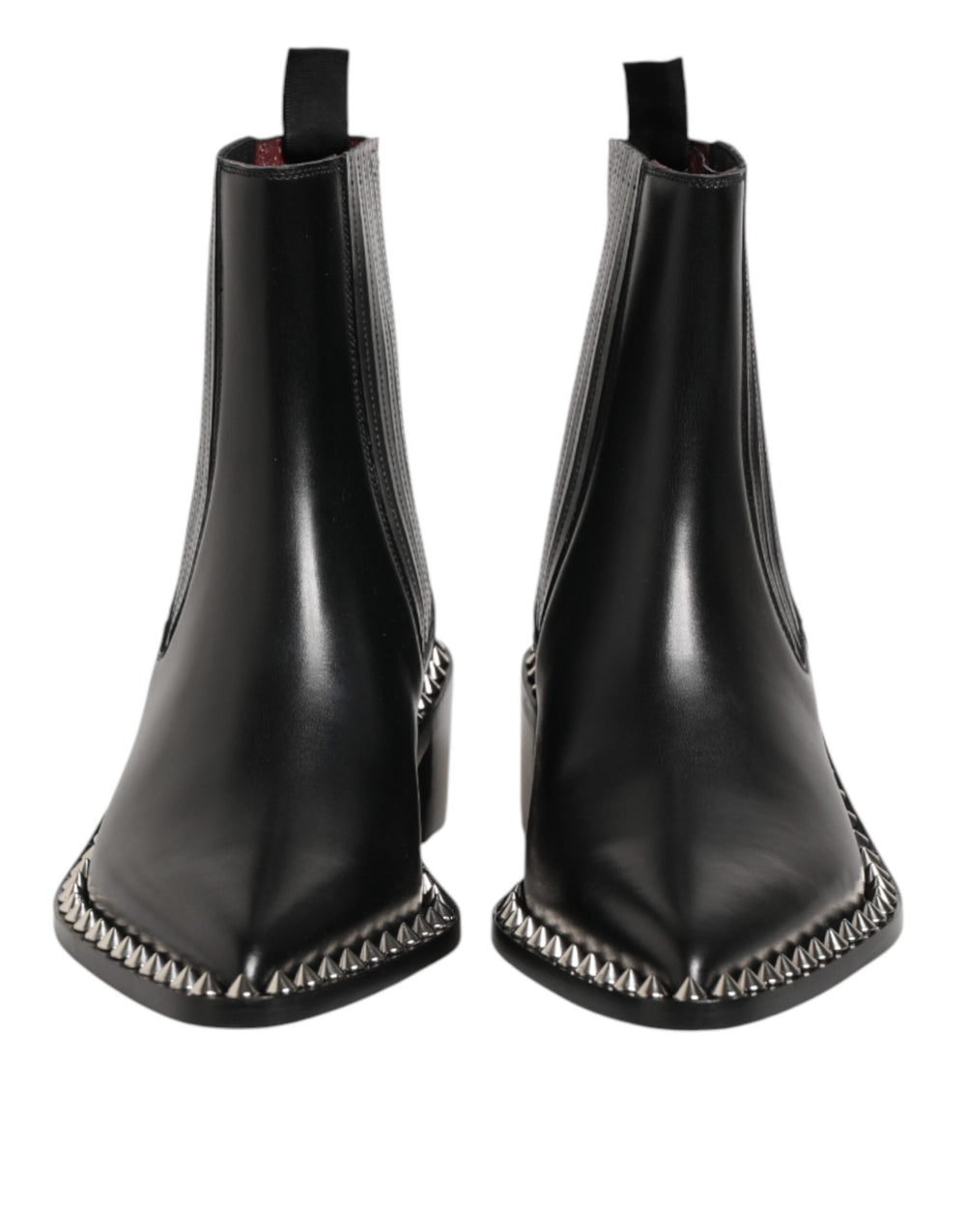 Black Studded Chelsea Short Ankle Boots Shoes mens luxury fashion - Mens Edit