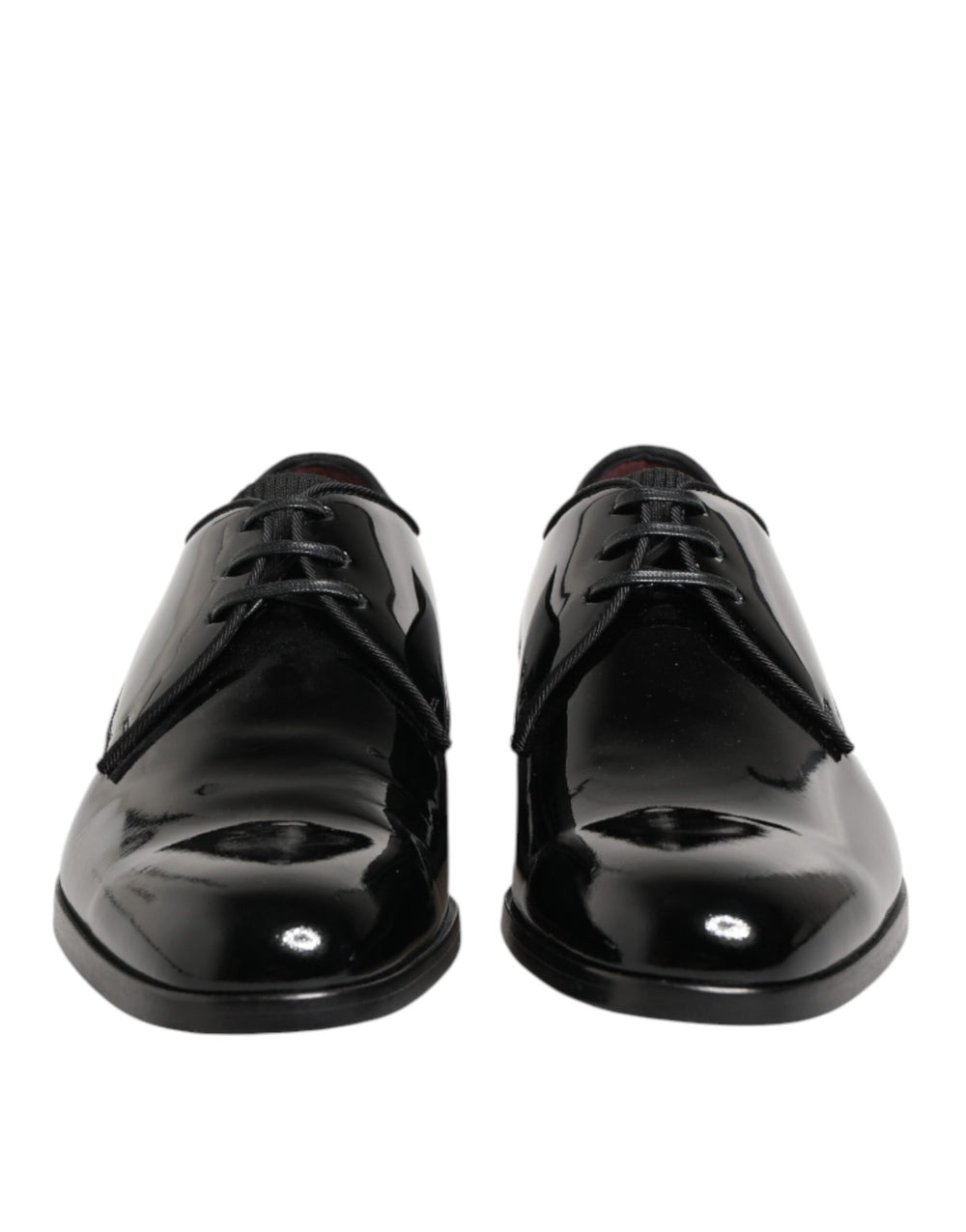 Dolce & Gabbana Calfskin Leather Derby Shoes in Black